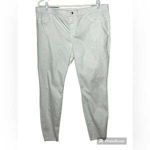 NWT HUE White Mid Rise Leggings Sz XXL
